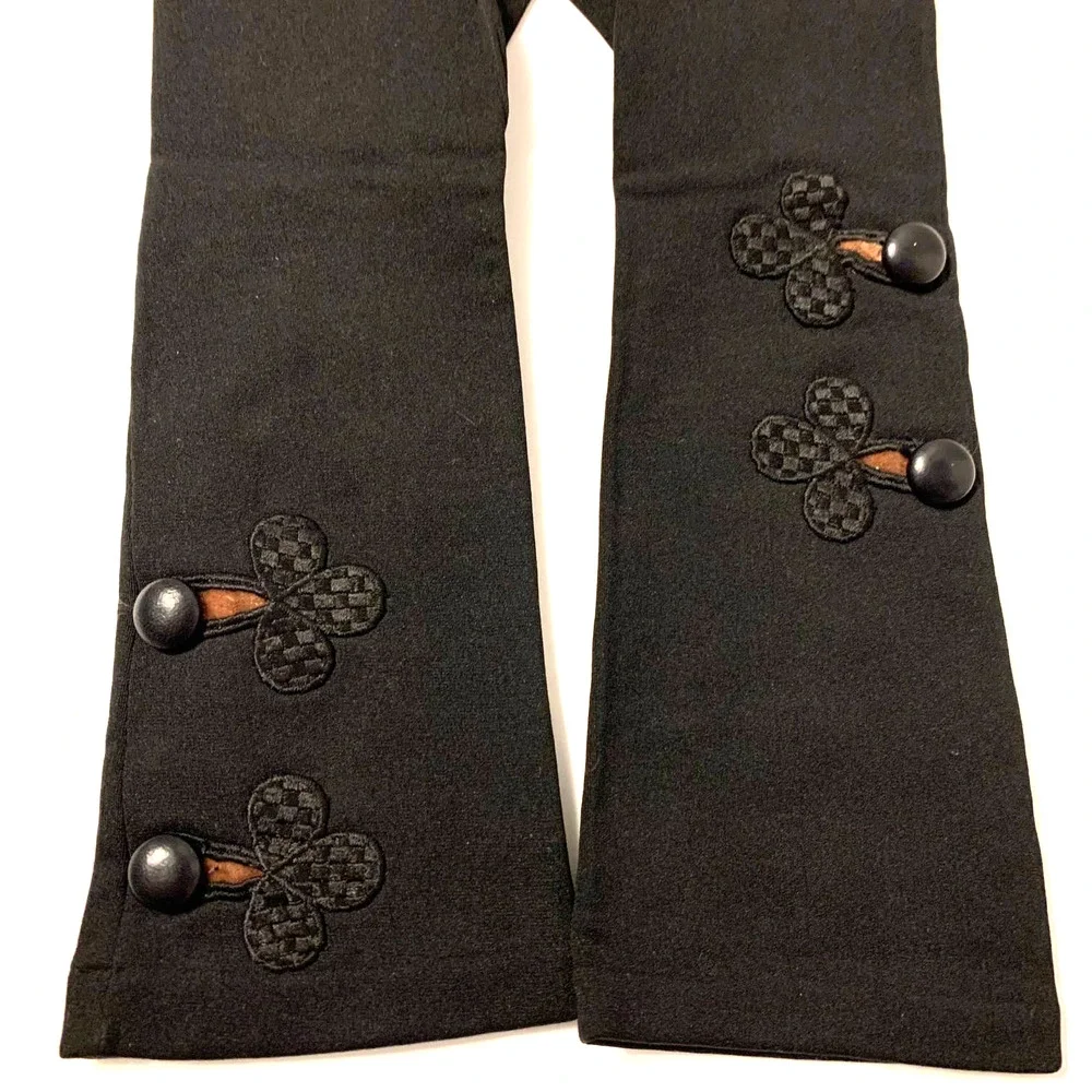 Dress Gloves Wool Embroidered Button Holes 13.5